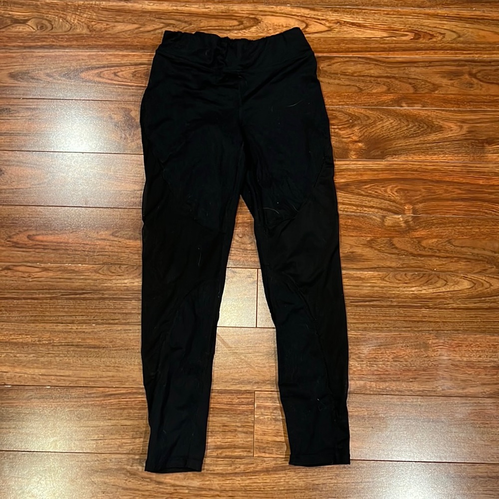 Black garage sheer leggings